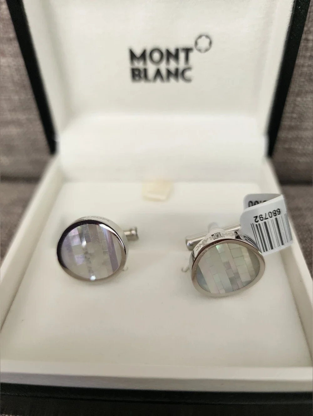 Brand New Montblanc Cuff Links Contemprorary Round 109499
